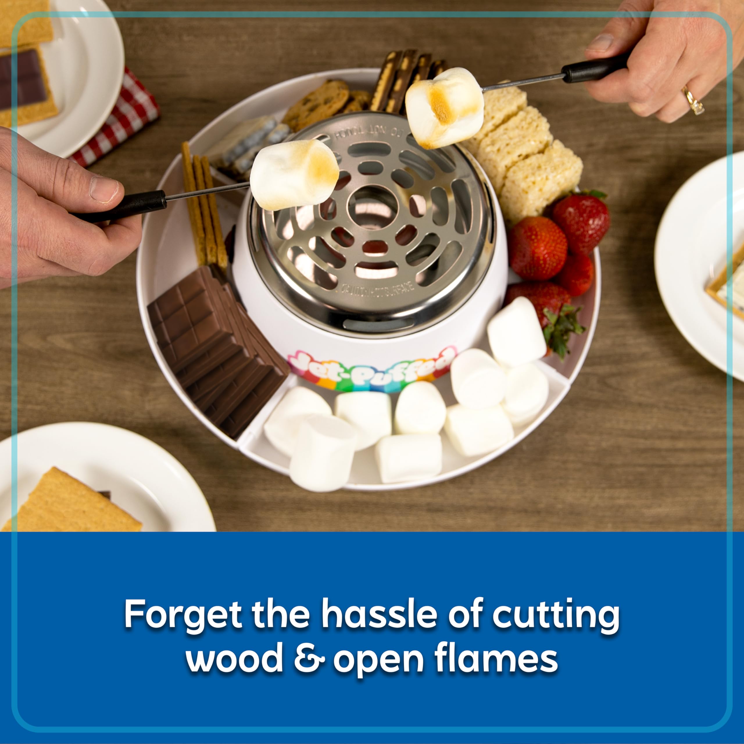 Amazon | ノスタルジア ジェットパフ 卓上 屋内 電動 スモア メーカー